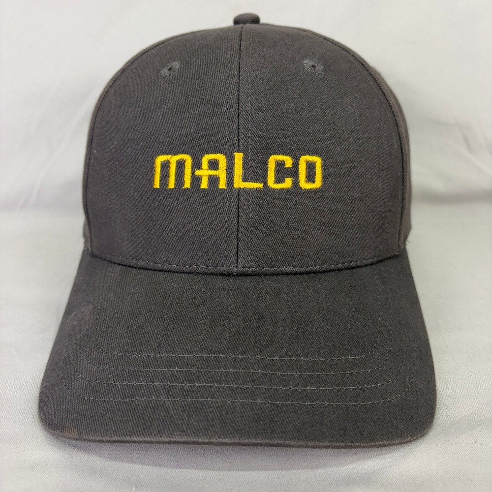 Cap America Malco Hat Baseball Cap Mens OSFM Gray Embroidered Logo
